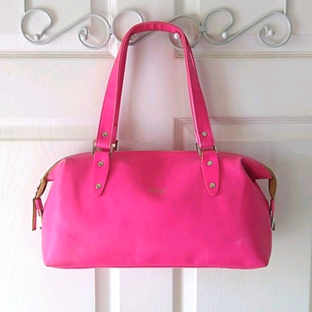 matt & nat® montreal hot pink vegan leather bag